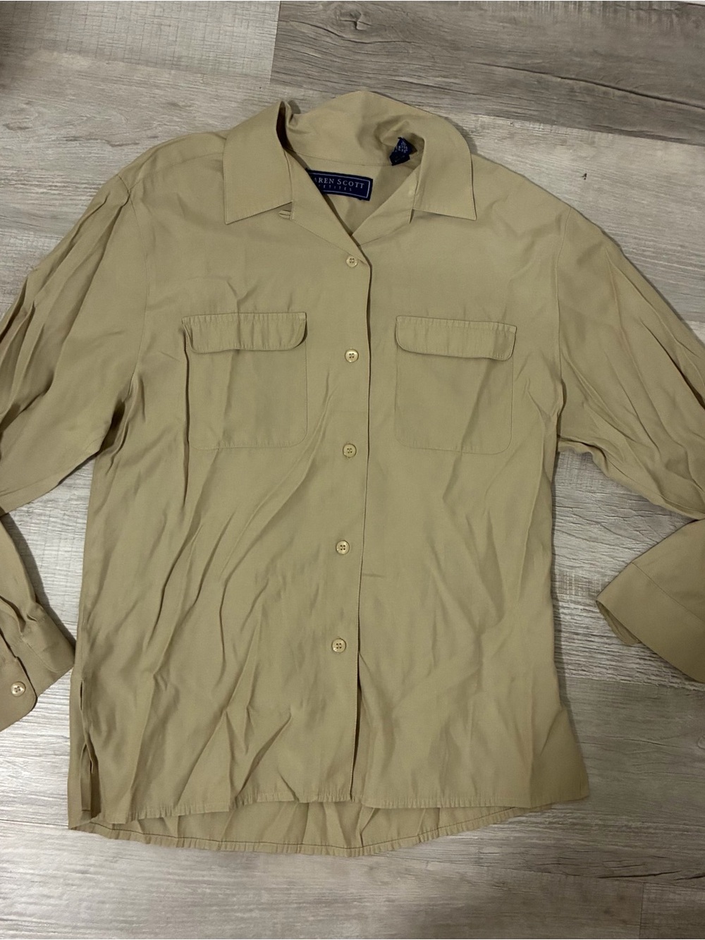 vintage karen scott button down top